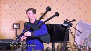 German Medieval Bagpipe  Dudelsack  Дудельзак Keys AGC [upl. by Assirok927]