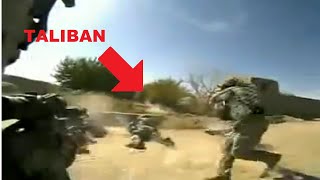 Afghanistan Helmet Cam Combat Video Captures US Soldiers In Intense Close Taliban Ambush [upl. by Nashbar]