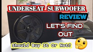 Under Seat subwoofer review Installation [upl. by Woodie]