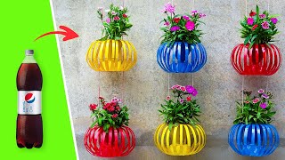 Recycle Plastic Bottles Into Hanging Lantern Flower Pots for Old Walls  Vertical Garden Ideas [upl. by Aneehsit50]