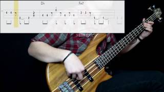 David Bowie  Ashes To Ashes Bass Cover Play Along Tabs In Video [upl. by Bilski]