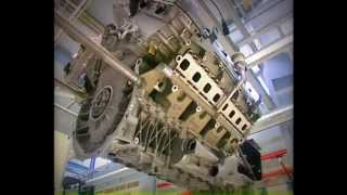 Bugatti  16 Cylinder Engine Veyron Assembly  Raw Footage [upl. by Ynetsed]