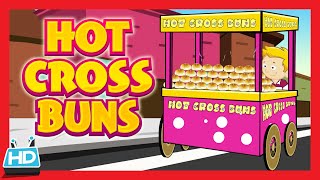 HOT CROSS BUNS Nursery Rhyme with Lyrics [upl. by Emilie]