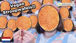 Making vegan Stroopwafels cooking food based on my ancestrydna results  episode 3 [upl. by Zined]