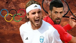 Novak Djokovic vs Stefanos Tsitsipas Highlights  Olympics 2024 [upl. by Jodi]