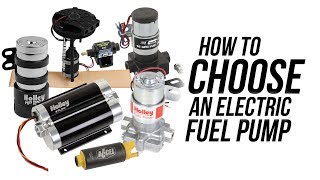 How to choose an Electric Fuel Pump [upl. by Eaned]