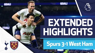 Sonny at the double  Spurs 31 West Ham  EXTENDED HIGHLIGHTS [upl. by Isador]