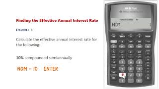 BA II Plus  Nominal amp Effective Rate Conversions [upl. by Zsazsa]