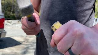 Dont CHISEL STONE until you see this video Find the rhythm listen to the stone chisel accurately [upl. by Aivilo472]