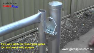 Gate Latch 2 way for round pipe and square [upl. by Hsital366]