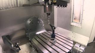 Haas UMC750 MRZP Calibration Cycle [upl. by Hsot369]