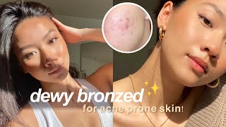 My Quick Natural Glow Makeup acneprone skin dark acne scars  Colleen Ho [upl. by Suhail]