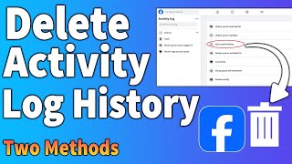 How to delete Facebook activity log history UPDATE 2024 [upl. by Rafi]