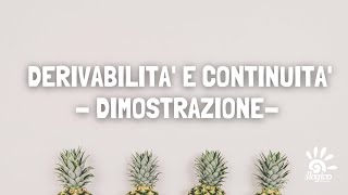 Derivabilità e continuità il teorema [upl. by Nived443]