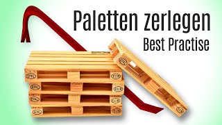 Paletten zerlegen  Europaletten amp Einwegpaletten  DIY [upl. by Moody64]