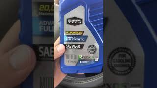 Super Tech Advanced Full Synthetic Oil Opinion Review SAE 5W30 [upl. by Notsle]