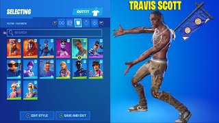 Small Fortnite Account With Travis Scott [upl. by Einwahs211]