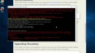 Install Chocolatey on Windows 10 with an Admin Powershell [upl. by Pry888]