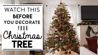 CHRISTMAS TREE DECORATING  Watch This BEFORE You Decorate Your Tree [upl. by Asiat]