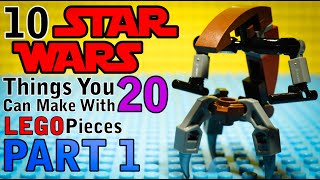 10 Star Wars things You Can Make With 20 Lego Pieces Part 1 [upl. by Sion794]