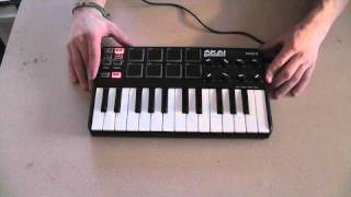 Tech Review Akai MPK mini Laptop Production MIDI Keyboard [upl. by Ettennat896]