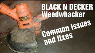 Black N Decker Weedwhacker Common Problems and Fixes [upl. by Ennaeel256]