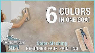 How To Faux Paint ColorMeshing Technique DIY HOMEIMPROVEMENT FAUXPAINTING THEHOMEDEPOT Woolie [upl. by Rosenberger746]