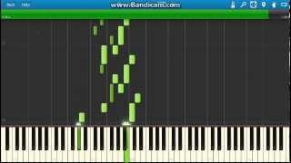 Johann Sebastian Bach  Bouree In E Minor piano Synthesia [upl. by Eicram]