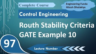 10 Routh Stability Criterion Special Case  I in Control Systems [upl. by Entwistle]