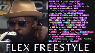 Black Thought  Flex Freestyle  Lyrics Rhymes Highlighted [upl. by Aenitsirhc633]