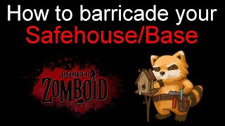 Project Zomboid How to barricade your safehouse [upl. by Omlesna]