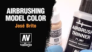 Airbrushing Vallejo Model Color [upl. by Rafaela]