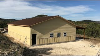 Build A Shop  Installing Lap siding and Board and Batten [upl. by Goulden]