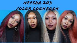 Outre Soft amp Natural Neesha 203 Review PLUS COLOR Lookbook ft Butterscotch Copper Cherry 1b [upl. by Arais]