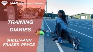 Training Diaries ShellyAnn FraserPryce  IAAF Diamond League [upl. by Akinej695]