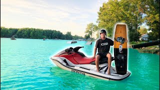 JET SKI BOARDING  WAKEBOARDING [upl. by Molly]