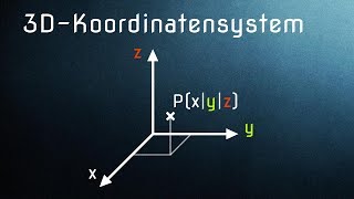 3D Koordinatensystem  Punkte im Raum  Koordinatenebenen [upl. by Esra972]