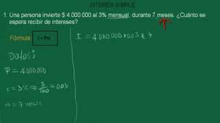 1 Interés simple ejercicios resueltos [upl. by Eimat]