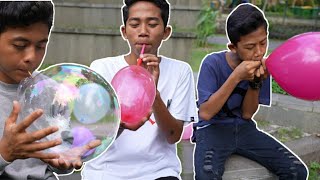 BORONG SEMUA JENIS BALON ADA YANG UNIK DAN LUCU  Mikael Family [upl. by Latterll]