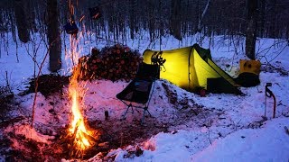 1  Winter Camping in Algonquin Park Canada [upl. by Panther]