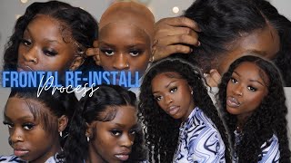 Detailed How To Safely Remove Clean Customize amp ReInstall A Cut Lace Front Wig Ft Alipearl Hair [upl. by Olim916]