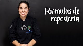 FORMULAS DE REPOSTERÍA [upl. by Simetra]