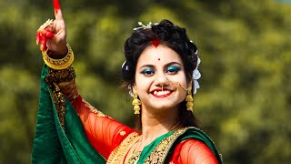 Dhaker Tale Komor Dole Dance  Durga Puja Dance  UBIRUNGIA  Dhaker Tale Dance  Bisorjon Dance [upl. by Klatt]