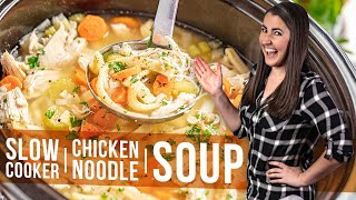 How to Make Slow Cooker Chicken Noodle Soup [upl. by Donahue547]