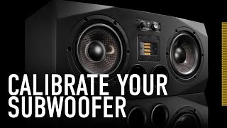 How To Calibrate a Subwoofer The Basics  ADAM Audio [upl. by Airamahs80]