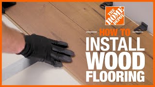 How to Install Hardwood Flooring  The Home Depot [upl. by Gildus474]