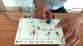 LIGHT INTENSITY CONTROL CIRCUIT USING SCR FULL DEMONSTRATION WITH CICUIT DIAGRAM [upl. by Maxey309]