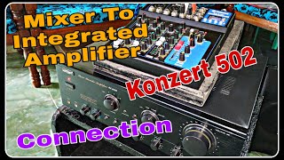 Mixer To Amplifier Connection Konzert 502 [upl. by Notsle]