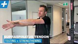 Supraspinatus Tendon Testing  Strengthening  Physio REHAB  Tim Keeley [upl. by Oizirbaf]