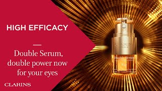 Double Serum double power now for your eyes  Clarins [upl. by Tulley]